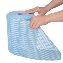 Nisbets Essentials Non-Woven Cloth Blue (Roll of 300 Sheets) (Pack of 300)
