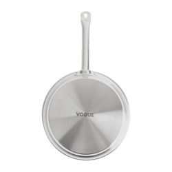 Vogue Stainless Steel Non-Stick Teflon Platinum Plus Frying Pan 24cm