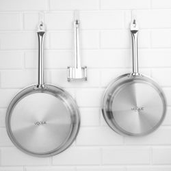 Vogue Stainless Steel Non-Stick Teflon Platinum Plus Frying Pan 28cm
