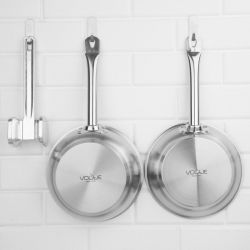Vogue Stainless Steel Non-Stick Teflon Platinum Plus Saut Pan 20cm