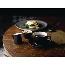 Churchill Studio Prints Agano Coupe Plates Black 260mm (12 Pack)