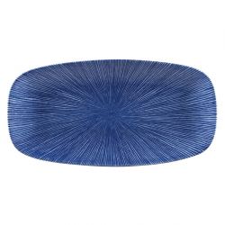Churchill Studio Prints Agano Oblong Chefs Plates Blue 298x 153mm (12 Pack)