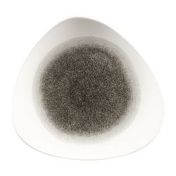Churchill Studio Prints Raku Triangle Plates Quartz Black 265mm (12 Pack)