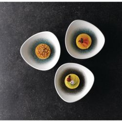 Churchill Studio Prints Raku Triangle Bowls Jade Green 185mm 370ml (Pack of 12)