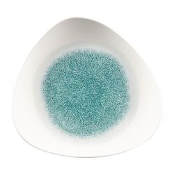 Churchill Studio Prints Raku Triangle Plates Jade Green 265mm (Pack of 12)
