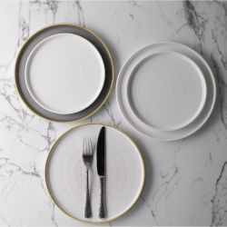 Churchill Walled Chefs Plates White 260mm (6 Pack)
