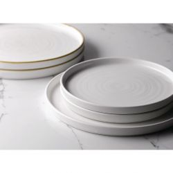 Churchill Walled Chefs Plates White 260mm (6 Pack)