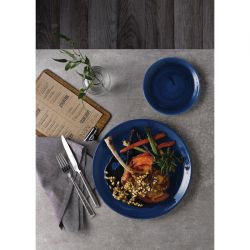 Churchill Stonecast Patina Coupe Plates Cobalt 288mm (12 Pack)