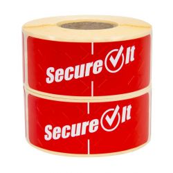SecureIt Tamper-Resistant Removable Food Packaging Labels Small (2 x 250 Pack)