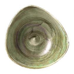 Churchill Stonecast Patina Lotus Bowl Burnished Green 178mm (12 Pack)