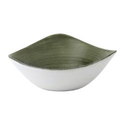 Churchill Stonecast Patina Lotus Bowl Burnished Green 178mm (12 Pack)