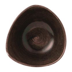 Churchill Stonecast Patina Lotus Bowl Iron Black 178mm (12 Pack)