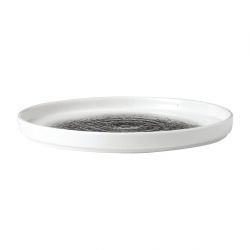 Churchill Raku Walled Plates Quartz Black 260mm (6 Pack)