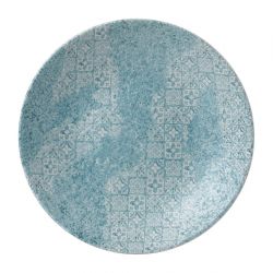 Churchill Med Tiles Deep Coupe Plates Aquamarine 239mm (12 Pack)
