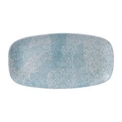 Churchill Med Tiles Oblong Plates Aquamarine 352x187mm (6 Pack)