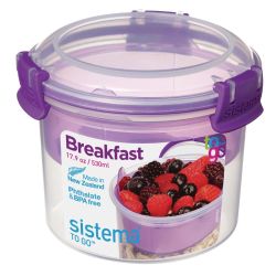 Sistema KLIP IT Dual Cereal and Yoghurt Container 530ml