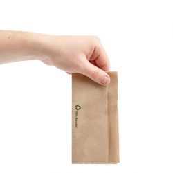 Fiesta Recyclable Recycled Lunch Napkin Kraft 32x30cm 1ply Dispenser Fold (6000 Pack)