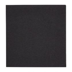 Fiesta Recyclable Cocktail Napkin Black 24x24cm 2ply 1/4 Fold (4000 Pack)