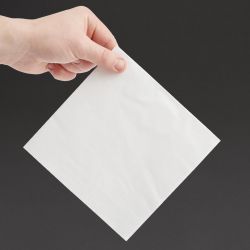 Fiesta Recyclable Lunch Napkin White 33x33cm 2ply 1/4 Fold (2000 Pack)