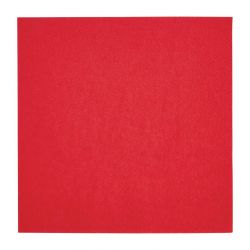 Fiesta Recyclable Lunch Napkin Red 33x33cm 2ply 1/4 Fold (2000 Pack)
