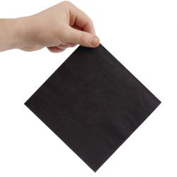 Fiesta Recyclable Lunch Napkin Black 33x33cm 2ply 1/4 Fold (2000 Pack)