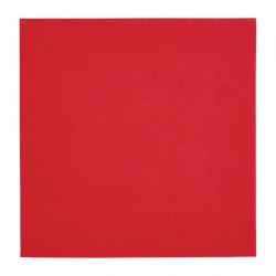 Fiesta Recyclable Dinner Napkin Red 40x40cm 2ply 1/4 Fold (2000 Pack)