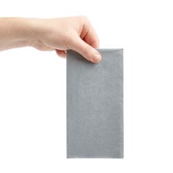 Fiesta Recyclable Dinner Napkin Grey 40x40cm 2ply 1/8 Fold (2000 Pack)