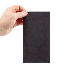 Fiesta Recyclable Dinner Napkin Black 40x40cm 2ply 1/8 Fold (2000 Pack)