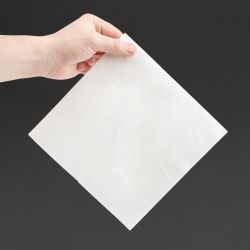 Fiesta Recyclable Dinner Napkin White 40x40cm 3ply 1/4 Fold (1000 Pack)