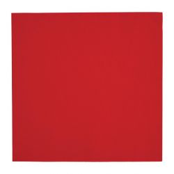 Fiesta Recyclable Dinner Napkin Red 40x40cm 3ply 1/4 Fold (1000 Pack)