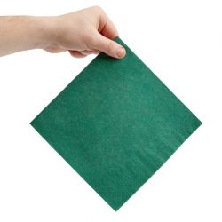 Fiesta Recyclable Dinner Napkin Dark Green 40x40cm 3ply 1/4 Fold (1000 Pack)