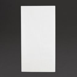 Fiesta Recyclable Dinner Napkin White 40x40cm 3ply 1/8 Fold (1000 Pack)