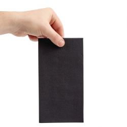 Fiesta Recyclable Premium Tablin Dinner Napkin Black 40x40cm Airlaid 1/8 Fold (500 Pack)