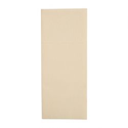 Fiesta Recyclable Premium Tablin Dinner Napkin Cream 48x40cm Airlaid Pocket Fold (400 Pack)