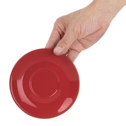 Olympia Cafe Red Saucer (Fits FF990) - 131mm 5 3/10