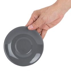 Olympia Cafe Charcoal Saucer (Fits FF997 Pack) - 131mm 5 3/10