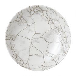 Studio Prints Kintsugi Agate Grey Coupe Bowls 248mm (Pack of 12)
