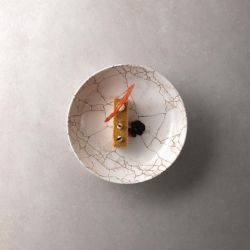 Studio Prints Kintsugi Agate Grey Coupe Bowls 182mm (Pack of 12)