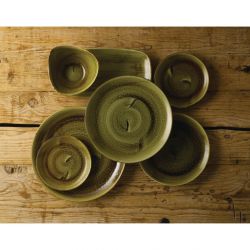 Stonecast Plume Olive Coupe Plate 8 2/3 