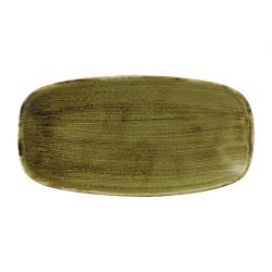 Stonecast Plume Olive Chefs' Oblong Plates No. 4 13 7/8 x 7 3/8 