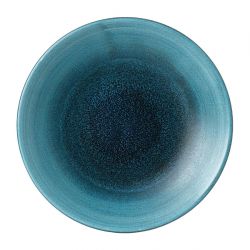Stonecast Aqueous Lagoon Deep Coupe Plates 8 7/8 