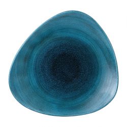 Stonecast Aqueous Lagoon Triangle Plates 12 1/4 