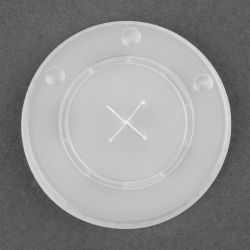 Fiesta Recyclable Polystyrene Lids for 12oz Cold Paper Cups 80mm (1000 Pack)