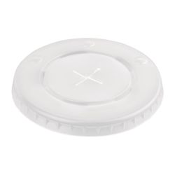 Fiesta Recyclable Polystyrene Lids for 12oz Cold Paper Cups 80mm (1000 Pack)