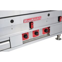 MagiKitch'n MKG Heavy Duty Chrome Gas Griddle