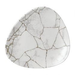 Churchill Studio Prints Kintsugi Agate Grey Lotus Plates 177mm (12 pack)