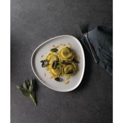 Churchill White Triangle Walled Chefs Plates 260mm (6 Pack)