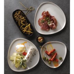 Churchill White Triangle Walled Chefs Plates 260mm (6 Pack)