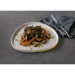 Churchill White Triangle Walled Chefs Plates 260mm (6 Pack)