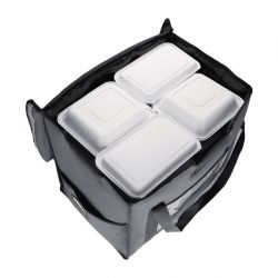 Vogue Insulated Folding Delivery Bag Grey